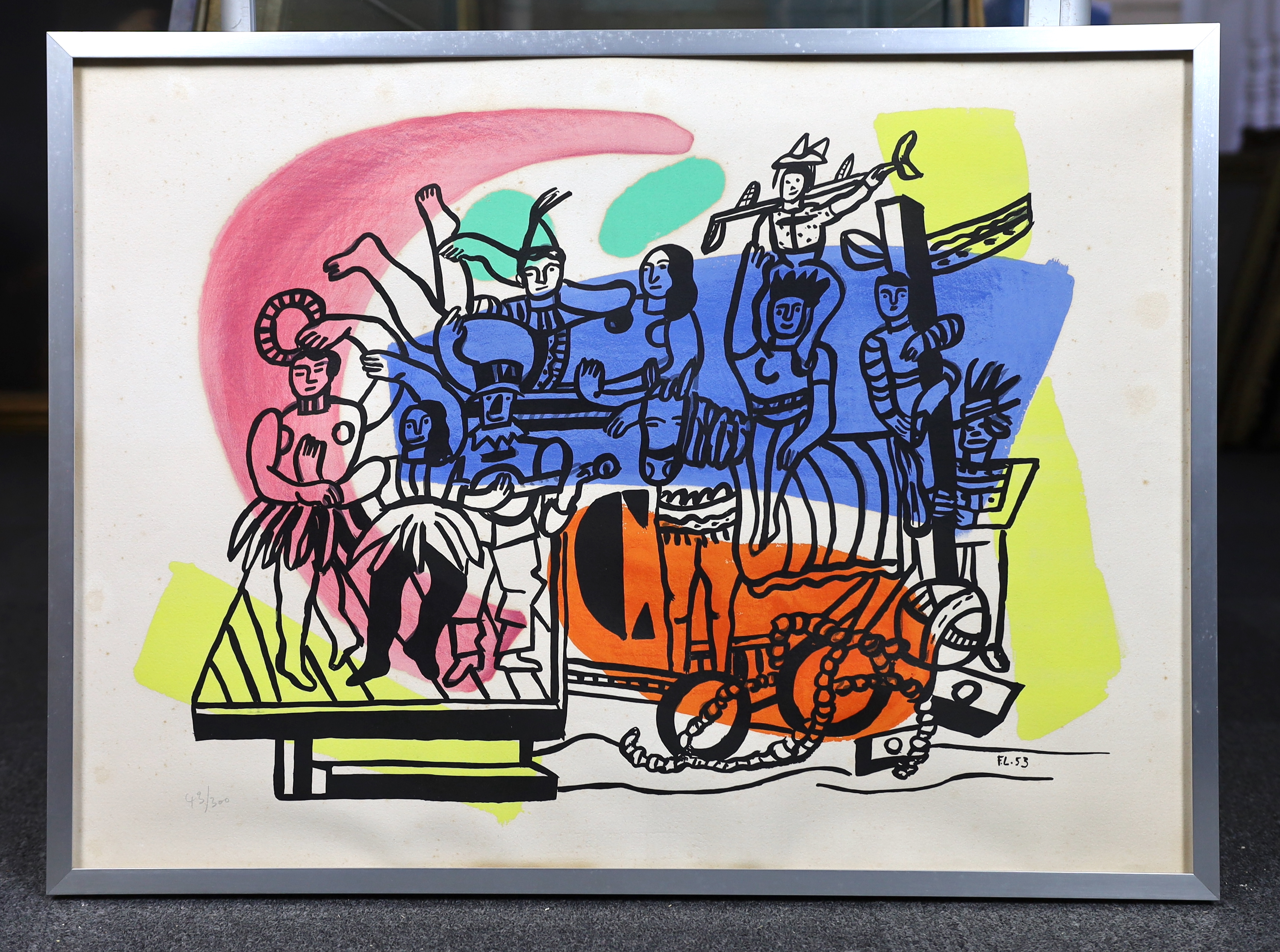 Fernand Léger (French, 1881-1955), 'La Parade', lithograph in colours, 54 x 74cm